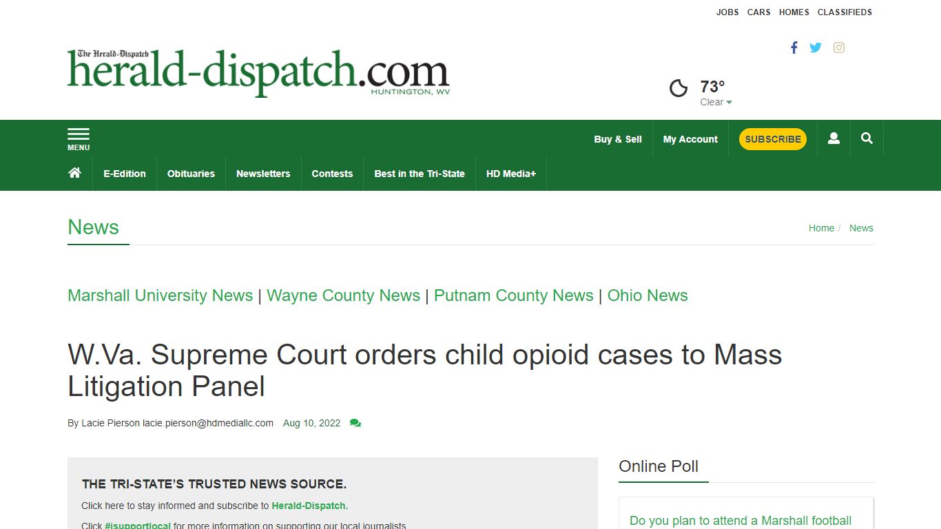 W.Va. Supreme Court orders child opioid cases to Mass Litigation Panel ...